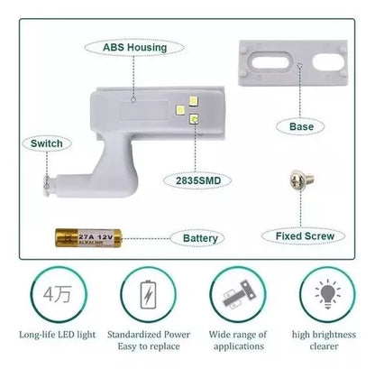 LUZ LED PARA BISAGRAS x 2 UNIDADES